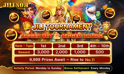 JILINo1 JILI tournament weekly ranking rewards