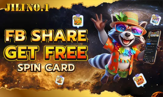 JILINo1 Facebook share free spin card reward