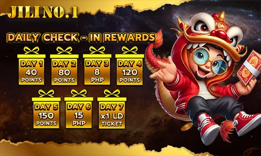 JILINo1 seven-day check-in rewards